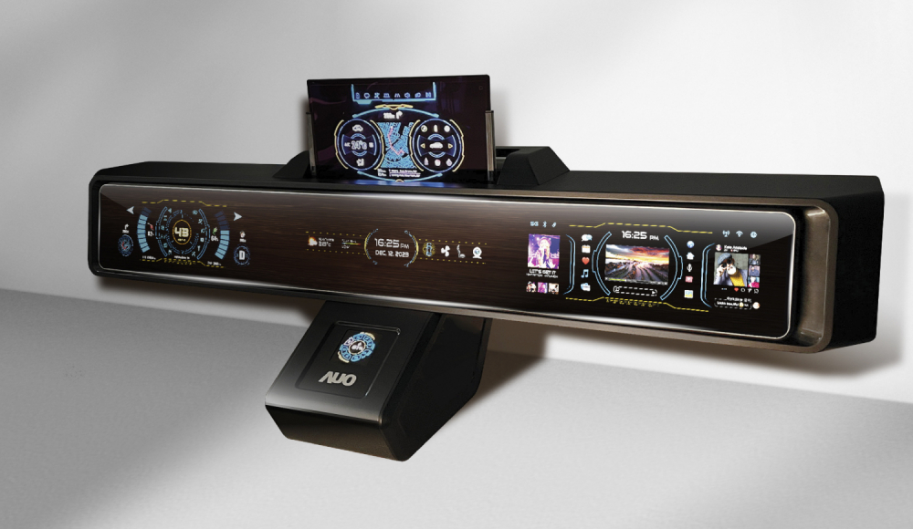 凯发Micro LED沉浸式车舱显示方案结合 可卷式、可伸缩的Micro LED应用并可呈现不同的质感纹路，展现人性化设计