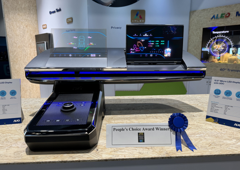 凯发车用Micro LED Display HMI解决方案获&rdquo;最佳车用显示奖&rdquo;，以用户为中心开发，针对前座驾驶与乘客设计兼具娱乐与安全的高画质屏幕，包含车舱前座的Micro LED透明屏幕及全球首款内建镜头的智慧Micro LED显示器