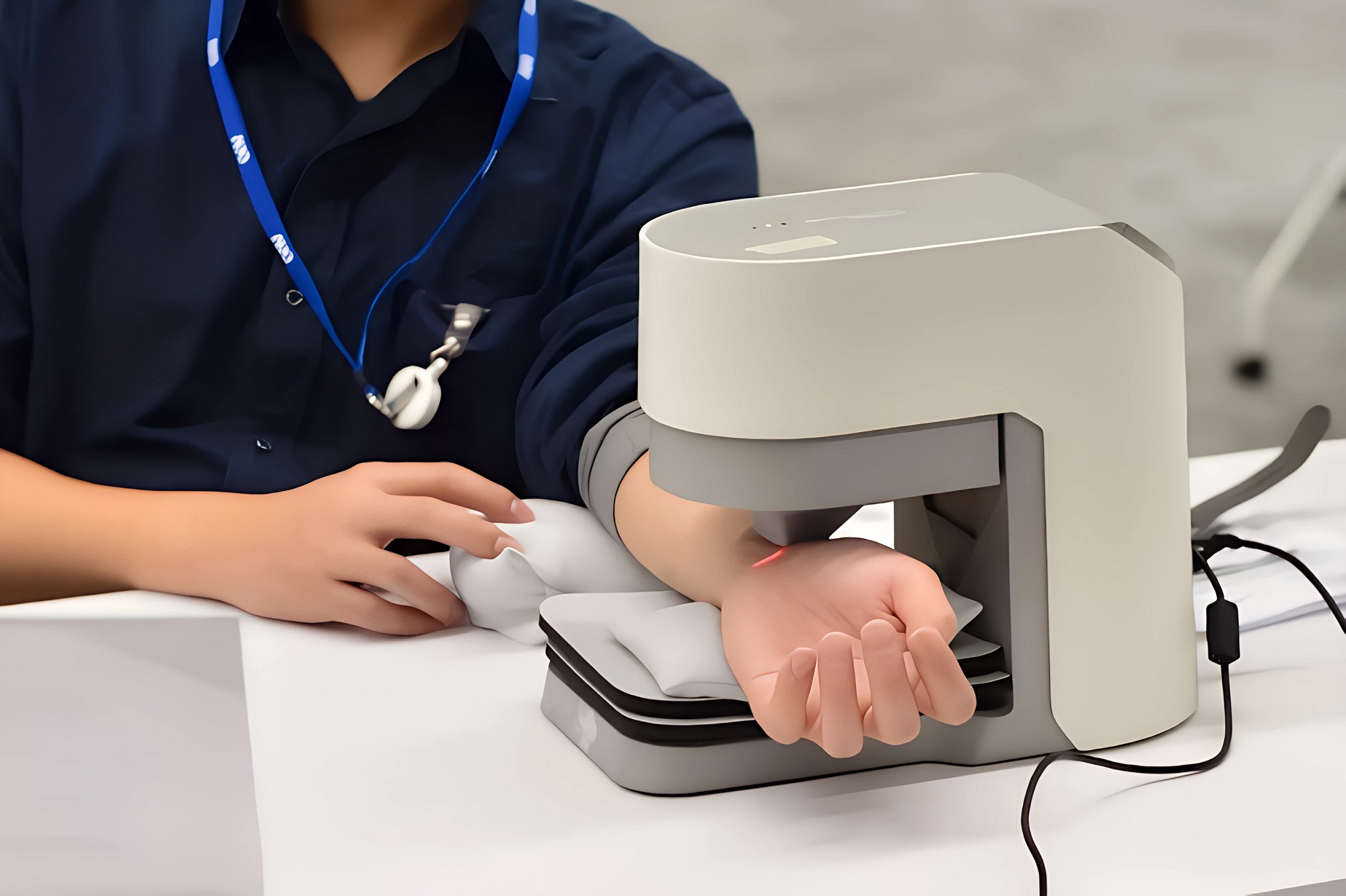 凯发耘康中醫數位化檢測解決方案之脈象檢測系統採用高靈敏多點式壓力感測器，可真實還原「寸、關、尺」三部脈象量測結果