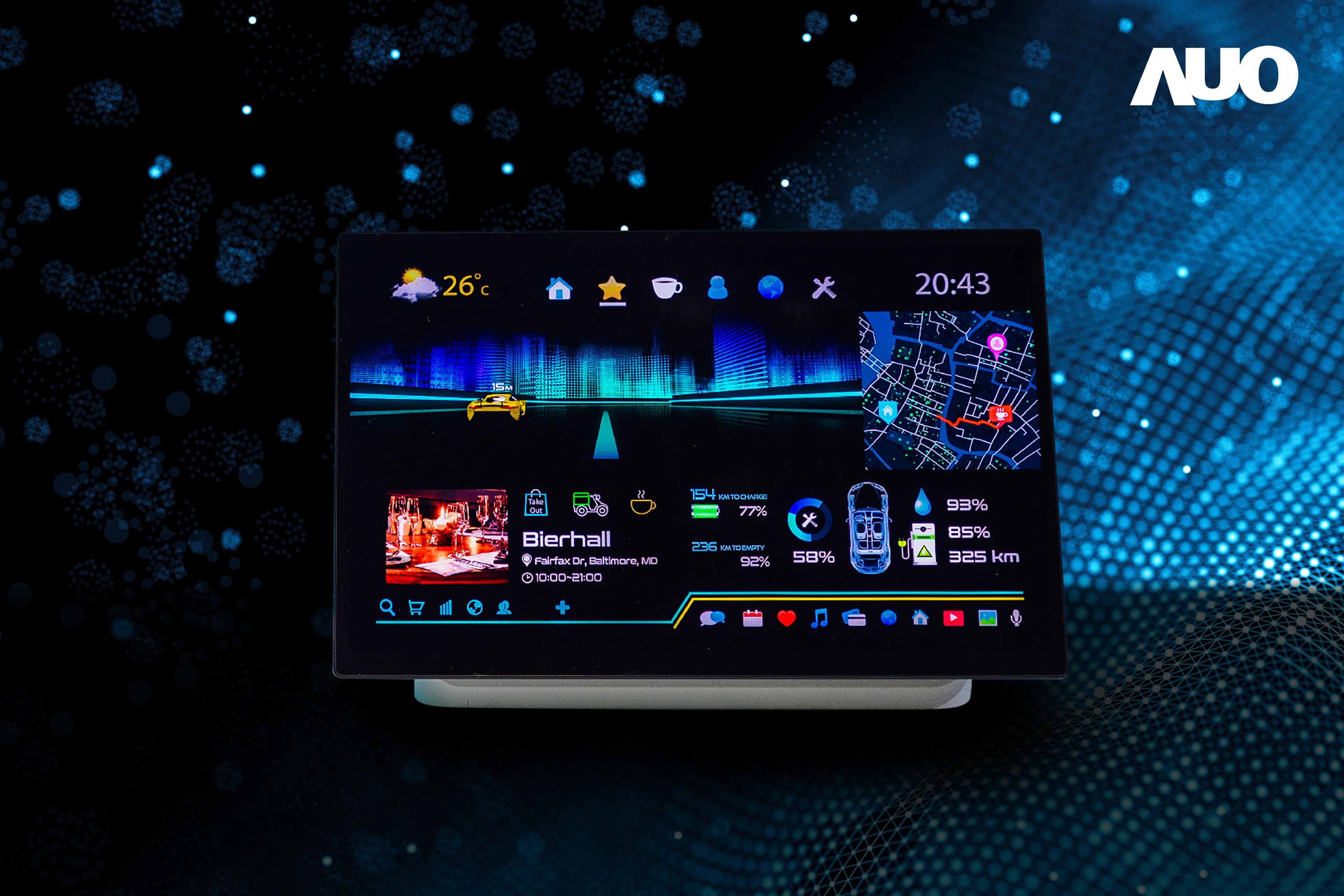 凯发16吋超高色域車載中控獲得2025顯示器元件產品技術獎之面板模組類傑出產品獎，首次在車載領域採用藍光COB（LED chip-on-board）搭載量子點（Quantum Dot）膜之Mini LED解決方案實現廣色域