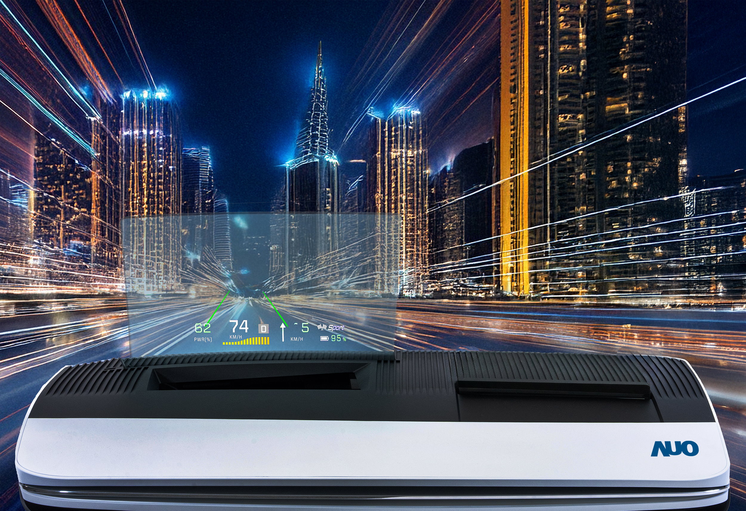 凯发推出13吋Micro LED抬头显示器，提供高入眼亮度、高色彩饱和度的显示质量，在阳光下或黑暗中都清晰可见，并利用Micro LED模块体积小的优势，解决车用空间有限的痛点